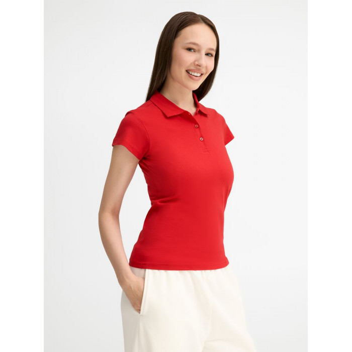 Рубашка поло женская Prescott women 170 красная, размер XL