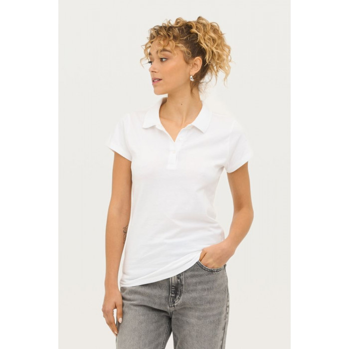 Рубашка поло женская Prescott Women 170, белая