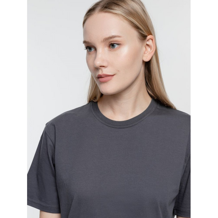 Футболка унисекс T-Bolka 160, темно-серая (графит), размер 5XL