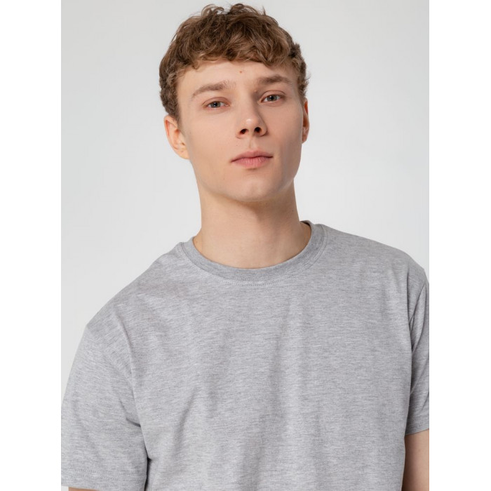 Футболка унисекс T-bolka 160, серый меланж, размер XXXL