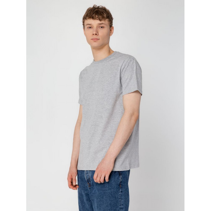 Футболка унисекс T-bolka 160, серый меланж, размер XXXL