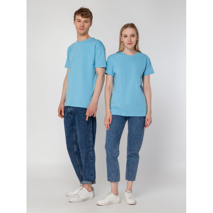 Футболка унисекс T-bolka 160, голубая, размер XXXL