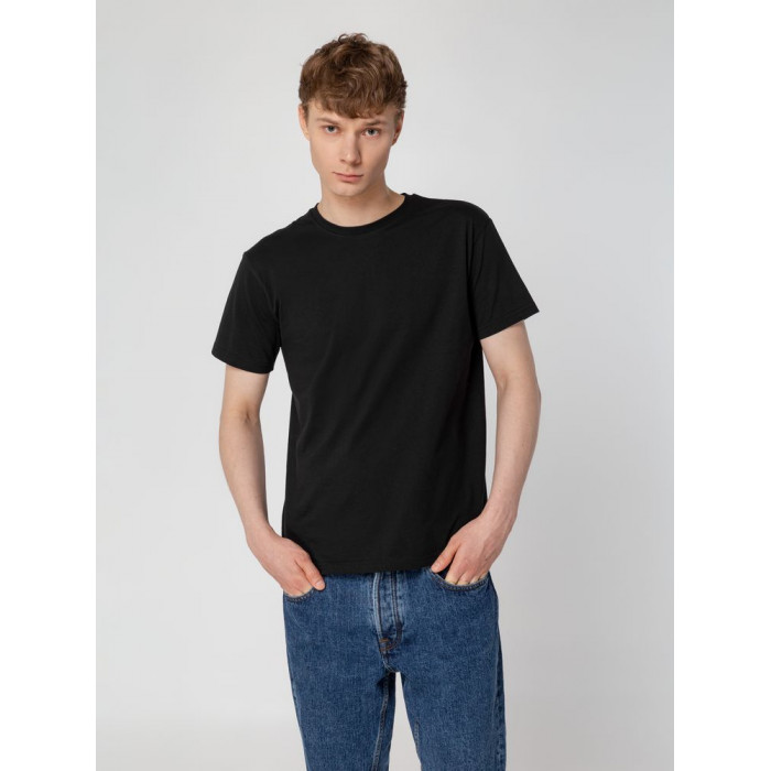 Футболка унисекс T-Bolka 160, черная, размер XXXL