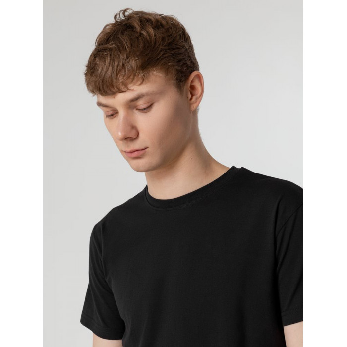 Футболка унисекс T-Bolka 160, черная, размер XXXL