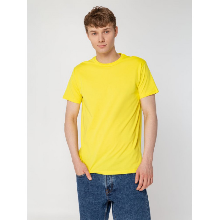 Футболка унисекс T-bolka 160, желтая, размер XXXL