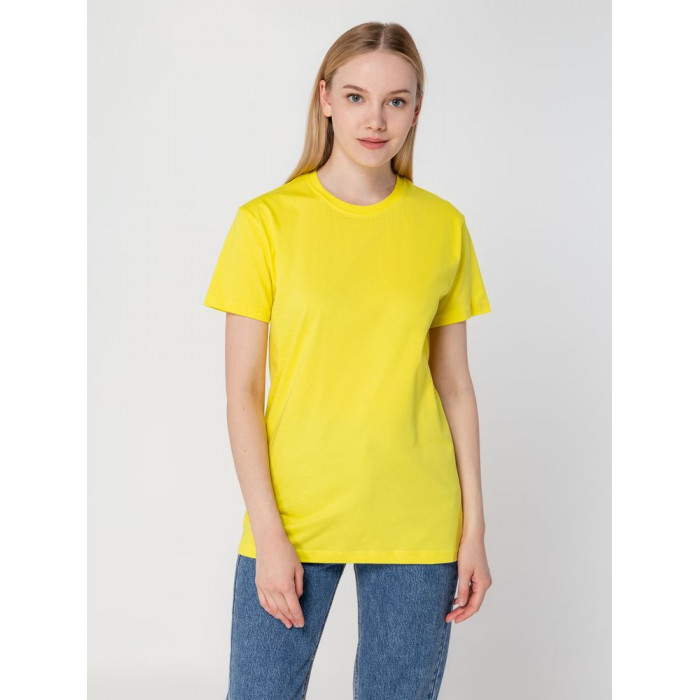 Футболка унисекс T-bolka 160, желтая, размер XXXL