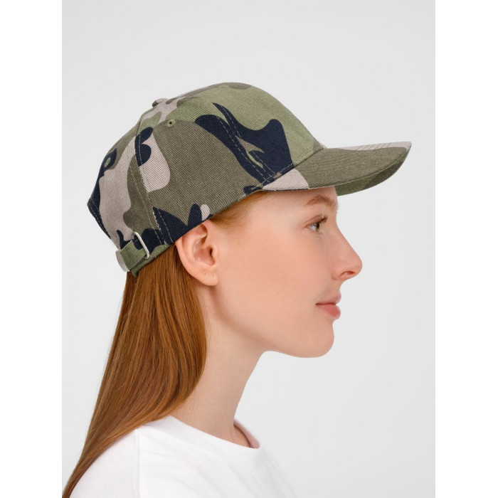 Бейсболка Buffalo, зеленый камуфляж