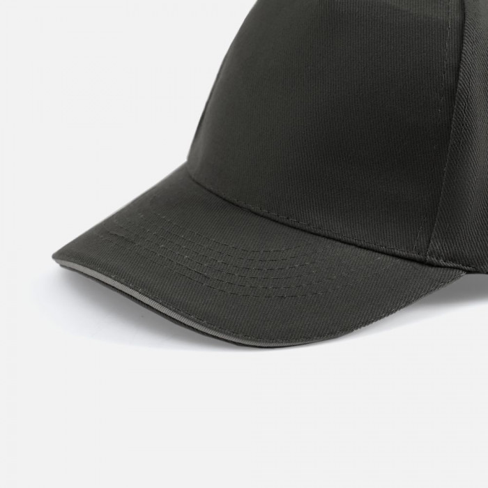 Бейсболка Long Beach, темно-серая со светло-серым