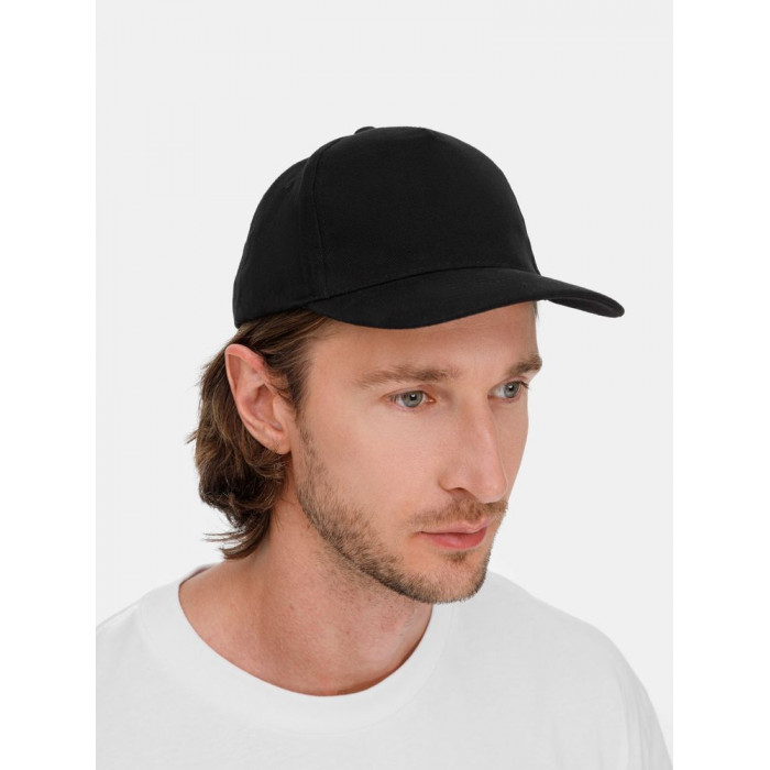 Бейсболка Long Beach, черная