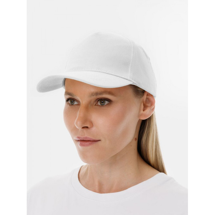 Бейсболка Long Beach, белая