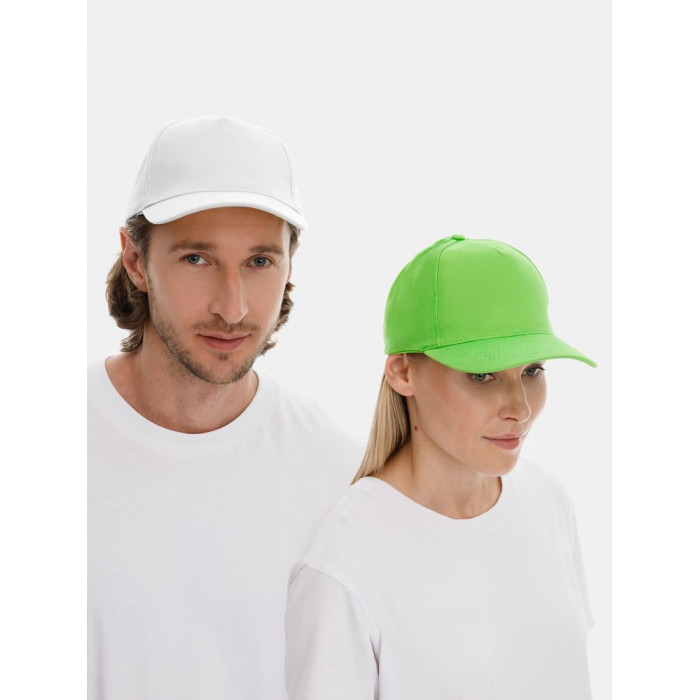 Бейсболка Long Beach, белая