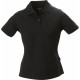 Рубашка поло стретч женская Albatross, черная Рубашка поло стретч женская Albatross, черная