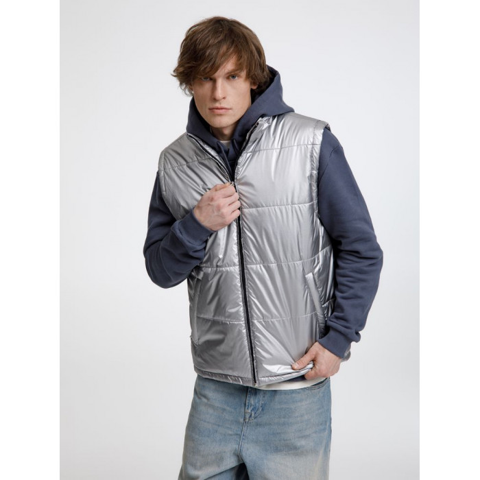 Жилет Kama серебристый, размер 4XL