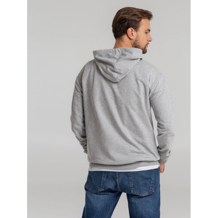 Толстовка с капюшоном Unit Kirenga серый меланж, размер 4XL