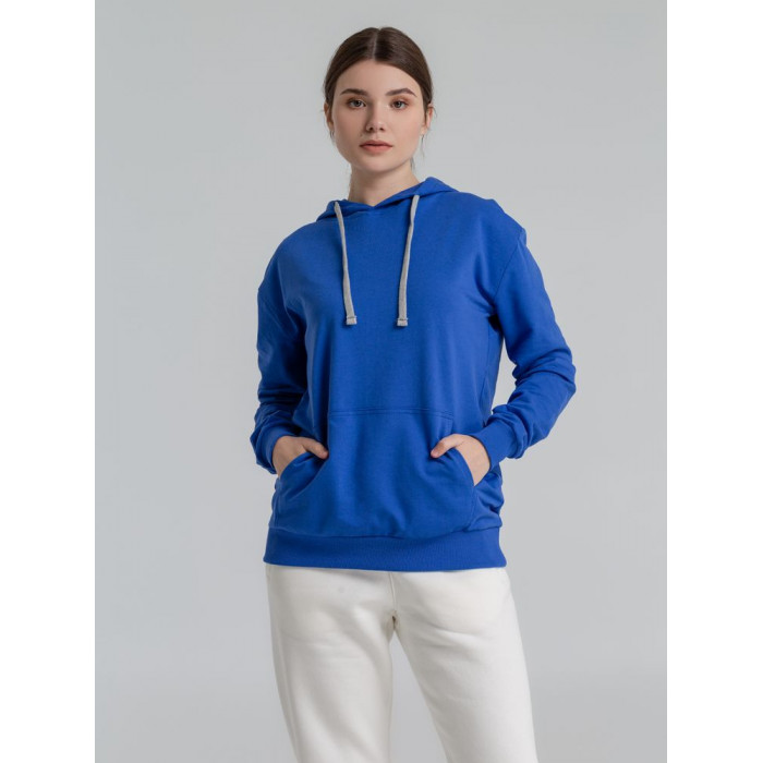 Толстовка с капюшоном Unit Kirenga ярко-синяя, размер XS