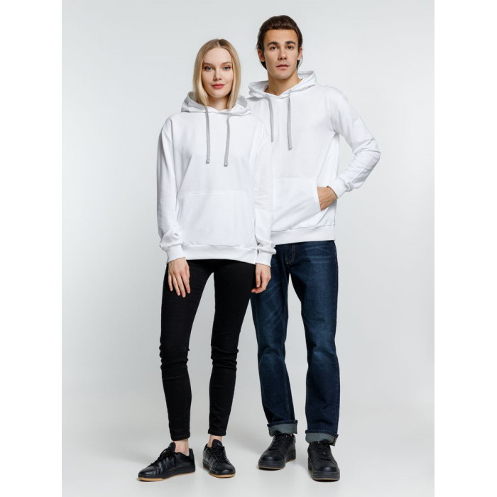 Толстовка с капюшоном Kirenga, белая (белоснежная), размер XXL