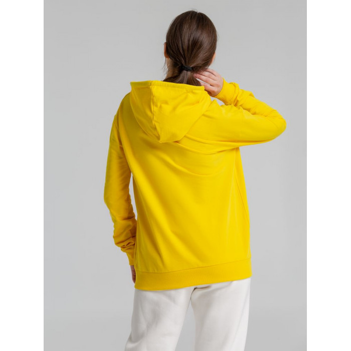 Толстовка с капюшоном Unit Kirenga желтая, размер 4XL