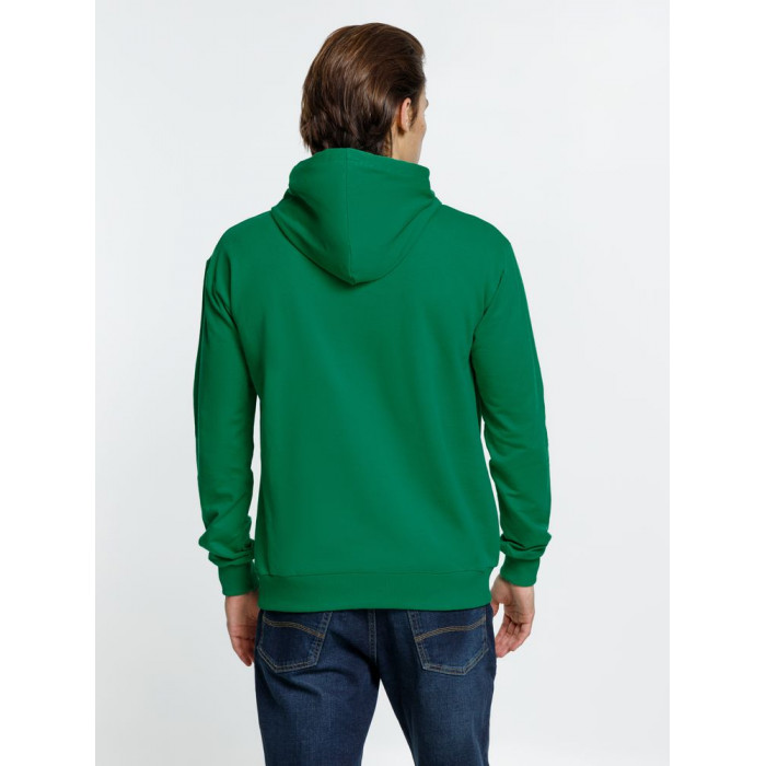 Толстовка с капюшоном Kirenga, зеленая, размер 4XL