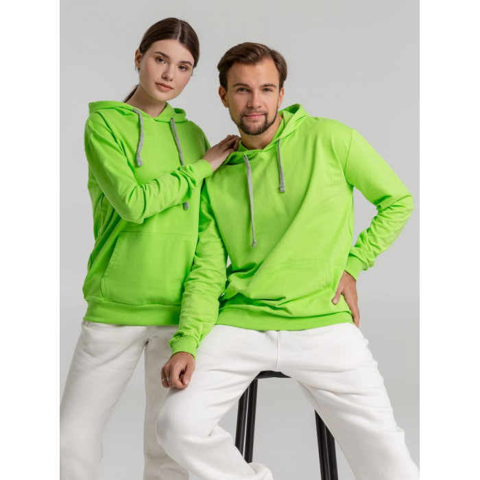 Толстовка с капюшоном Unit Kirenga зеленое яблоко, размер XS