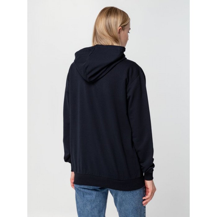 Толстовка на молнии с капюшоном Unit Siverga, темно-синяя