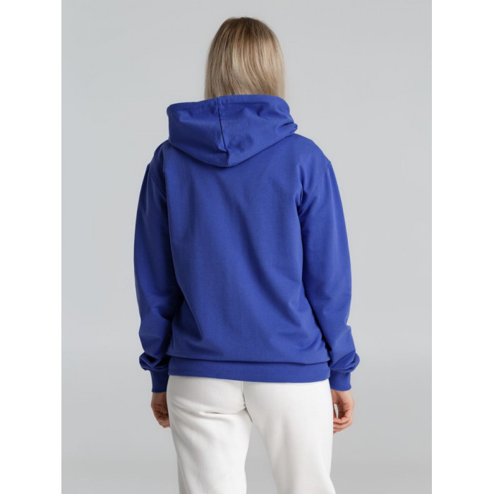 Толстовка на молнии с капюшоном Unit Siverga, ярко-синяя, размер 4XL