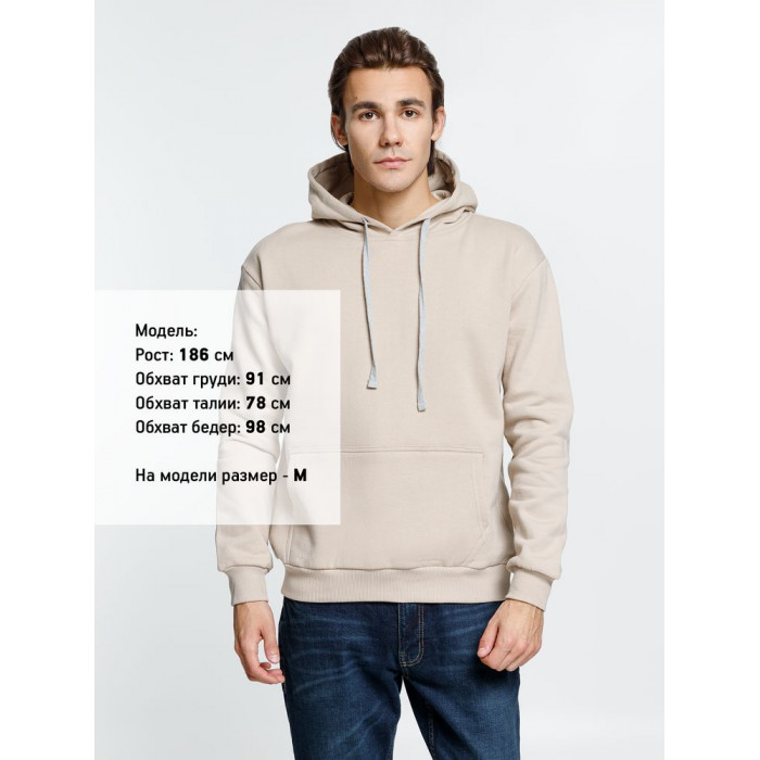 Толстовка с капюшоном Kirenga Heavy, бежевая, размер 4XL