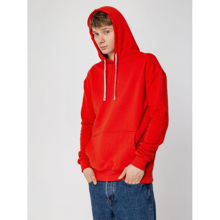 Толстовка с капюшоном Unit Kirenga Heavy красная, размер 3XL