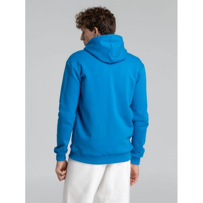 Толстовка с капюшоном на молнии Unit Siverga Heavy, бирюзовая, размер XS