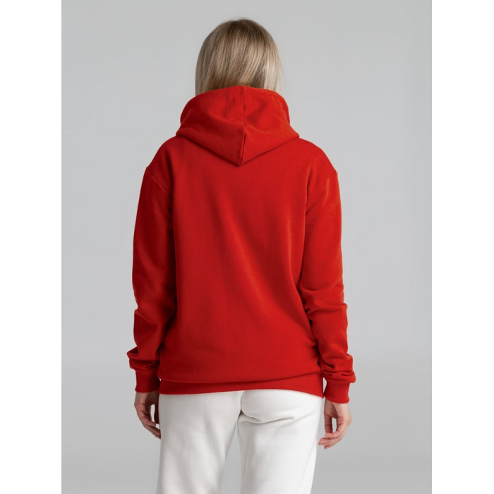 Толстовка на молнии с капюшоном Unit Siverga Heavy красная, размер XS