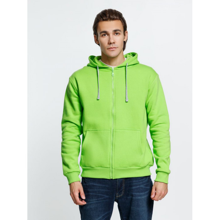 Толстовка на молнии с капюшоном Siverga Heavy, зеленое яблоко, размер XXL