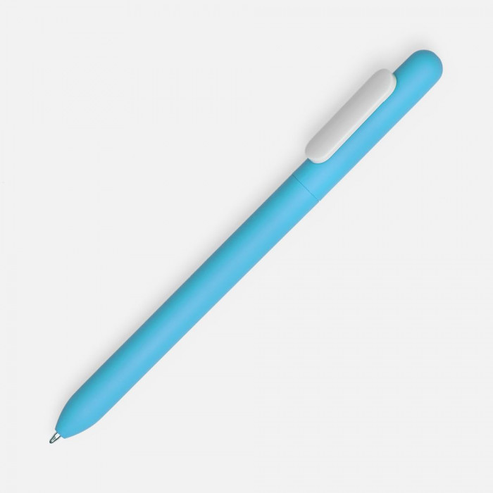 Ручка шариковая Swiper Soft Touch, голубая с белым Ручка шариковая Swiper Soft Touch, голубая с белым