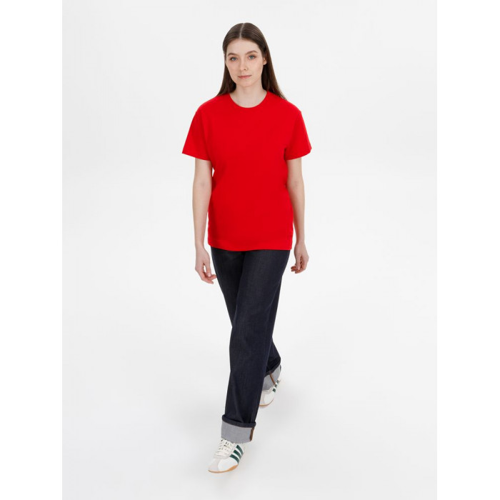 Футболка унисекс T-Bolka 180, красная, размер XXL