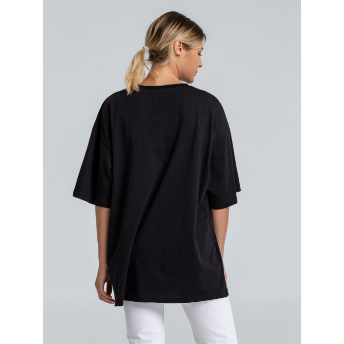 Футболка оверсайз «Чистая соль», черная