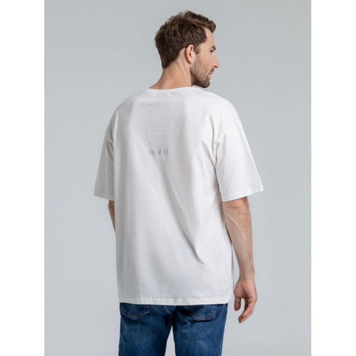 Футболка оверсайз «Чистая соль», молочно-белая