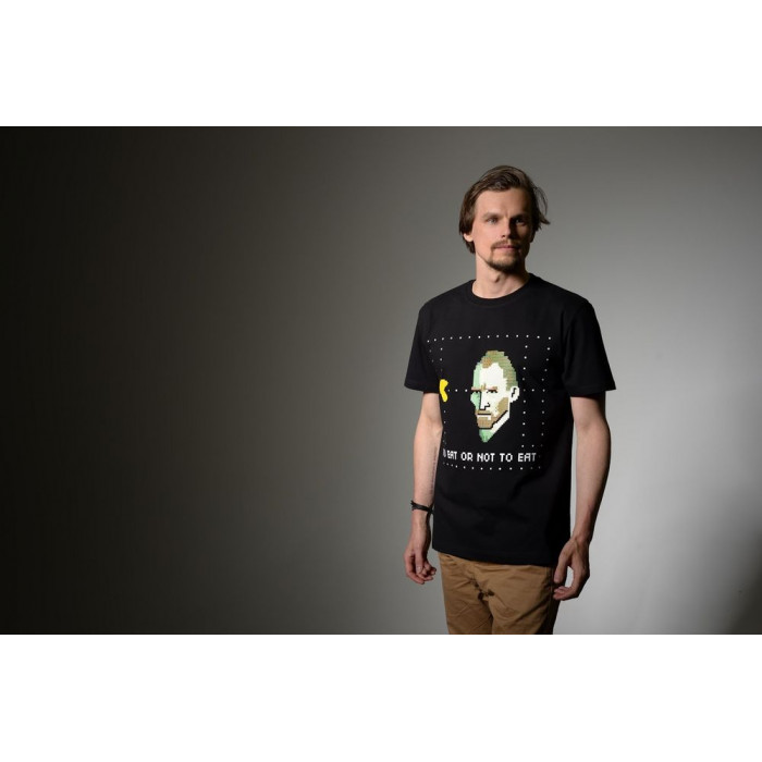 Футболка мужская «Ван-Пакман», черная