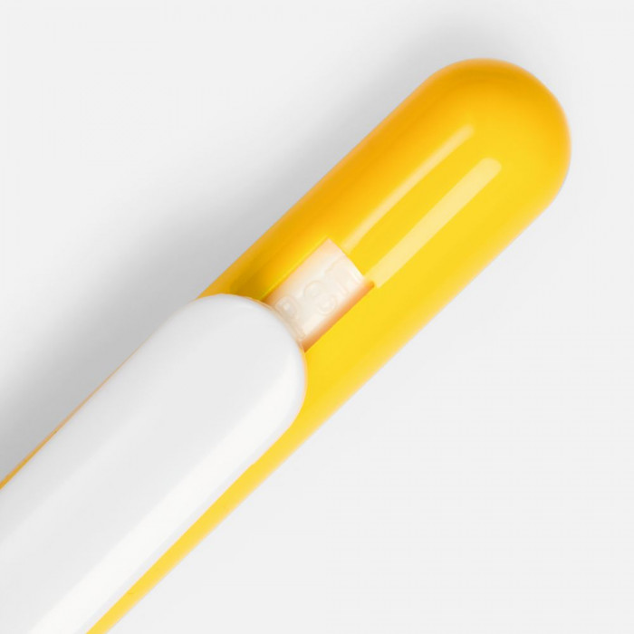 Ручка шариковая Swiper, желтая с белым
