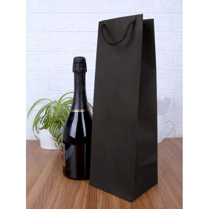 Пакет под бутылку Vindemia, черный