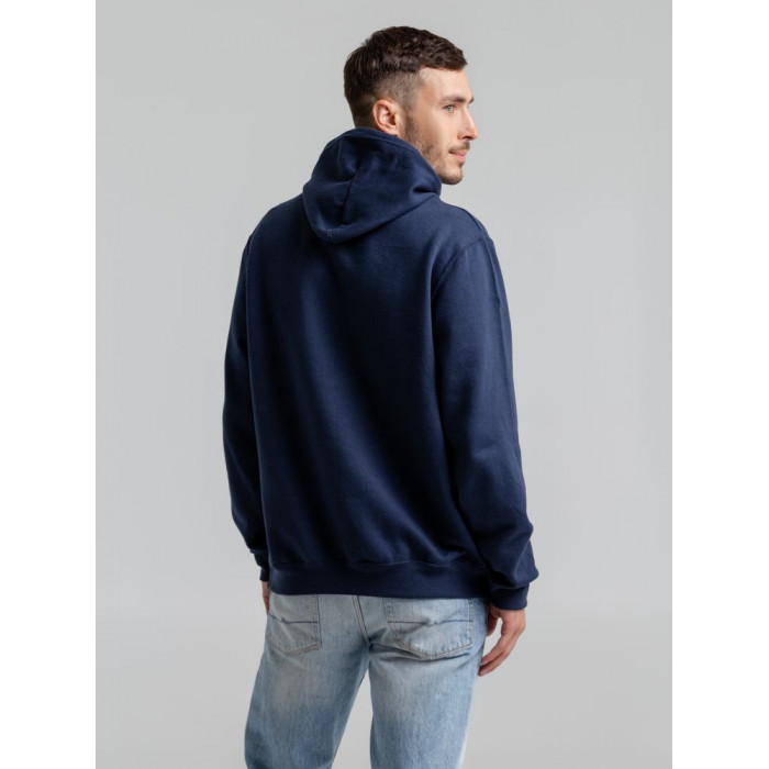 Толстовка с капюшоном Snake II темно-синяя, размер 4XL