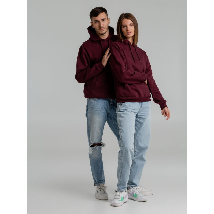 Толстовка с капюшоном Snake II бордовая, размер 3XL
