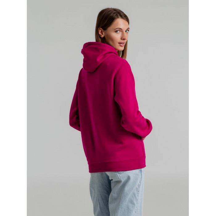 Толстовка с капюшоном Snake II ярко-розовая (фуксия), размер 3XL