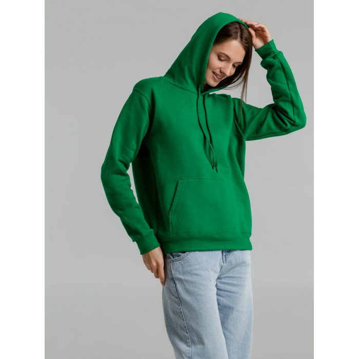 Толстовка с капюшоном Snake II ярко-зеленая, размер 3XL