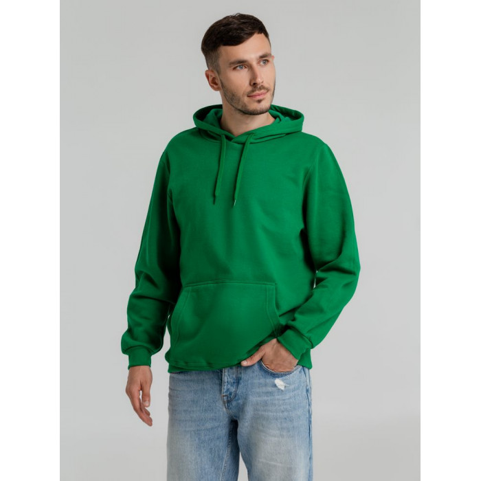 Толстовка с капюшоном Snake II ярко-зеленая, размер 3XL