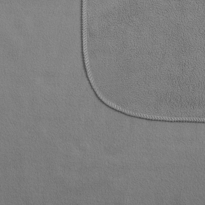 Флисовый плед Warm&Peace, серый