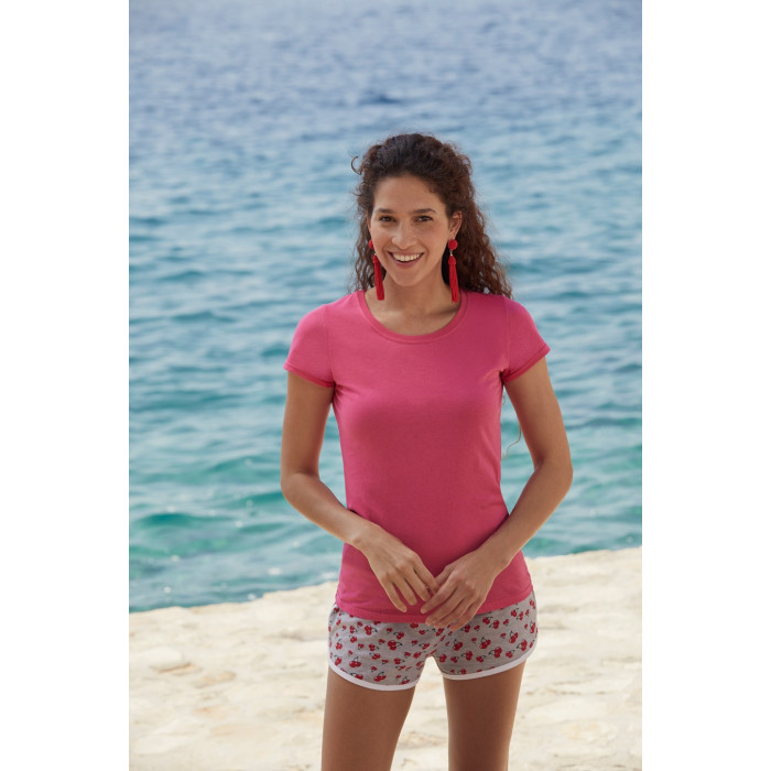 Футболка женская "Original T", ярко-синий_XS, 100% х/б, 145 г/м2