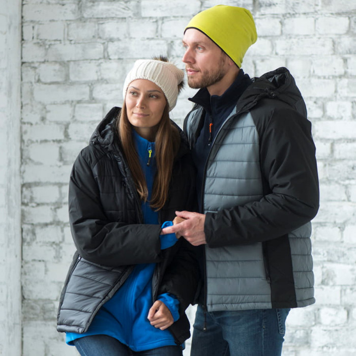 Куртка мужская "TIBET",серый/чёрный,2XL, 100% нейлон, 200  г/м2