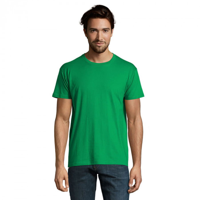 Футболка мужская IMPERIAL, ярко-зеленый, 2XL, 100% хлопок, 190 г/м2