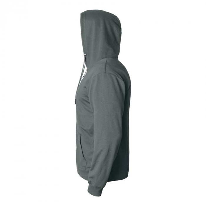 Толстовка мужская на молнии с капюшоном EVEREST, темн-сер, 2XL, 50 % хлопок, 50% полиэстер, 260 г/м2