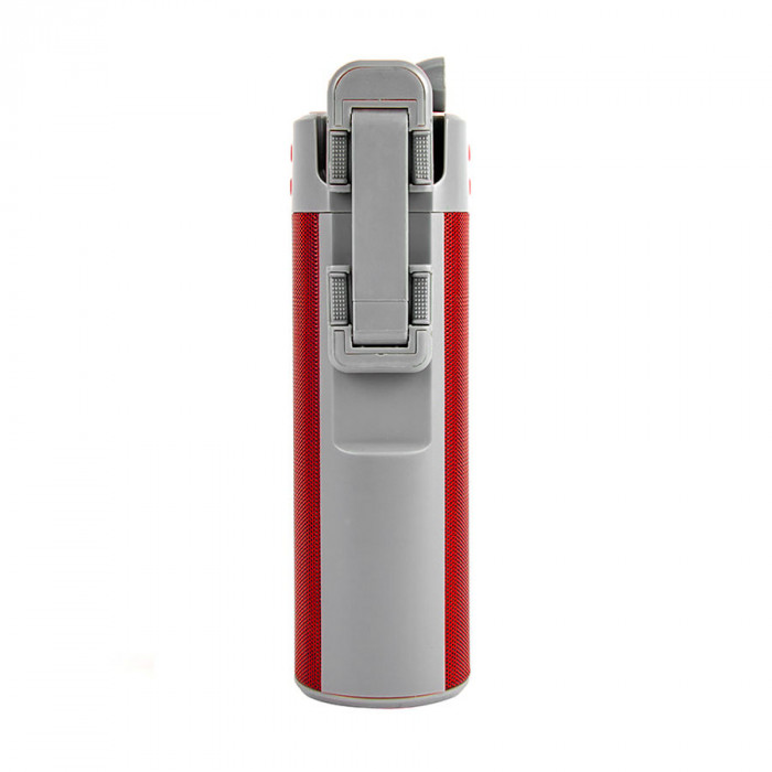 Bluetooth колонка с зарядным устройством(2000mAh) и моноподом "Turbo Tube",красный с серым,18х5,5х5,3 Bluetooth колонка с зарядным устройством(2000mAh) и моноподом "Turbo Tube",красный с серым,18х5,5х5,3
