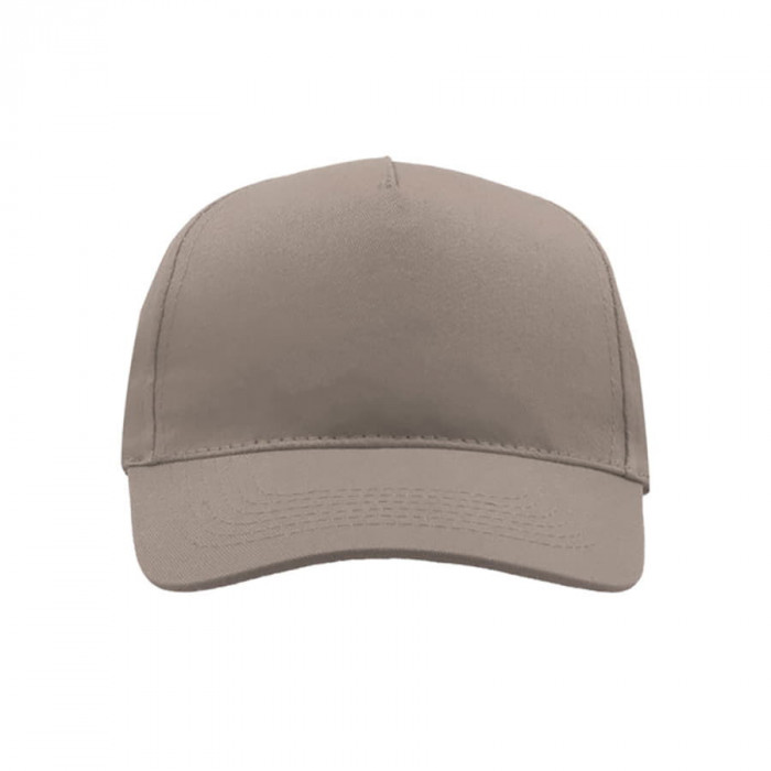 Бейсболка "START FIVE", 5 клиньев,застежка на липучке, серый, 100% хлопок, плотность 160 г/м2