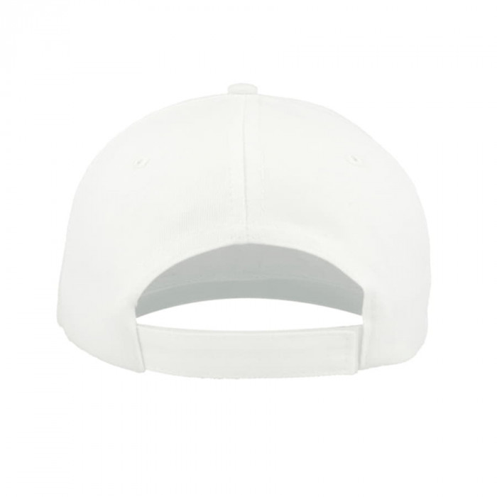 Бейсболка "START SIX", 6 клиньев,  застежка на липучке, белый, 100% хлопок, плотность 160 г/м2